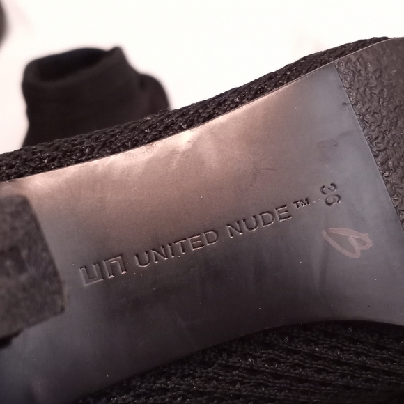 UNITED NUDE Woven Elastic "Foldover" Ankle Bootie - Picture 3 of 9